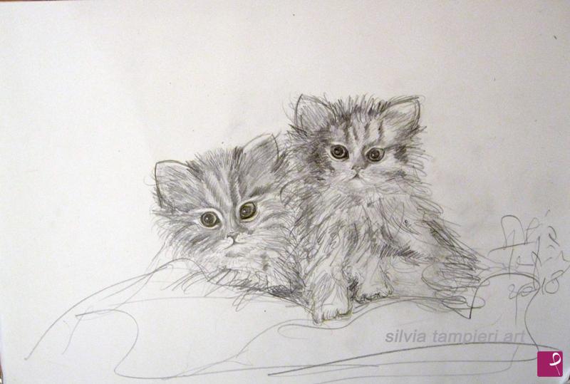 quadri in vendita online - Kittens