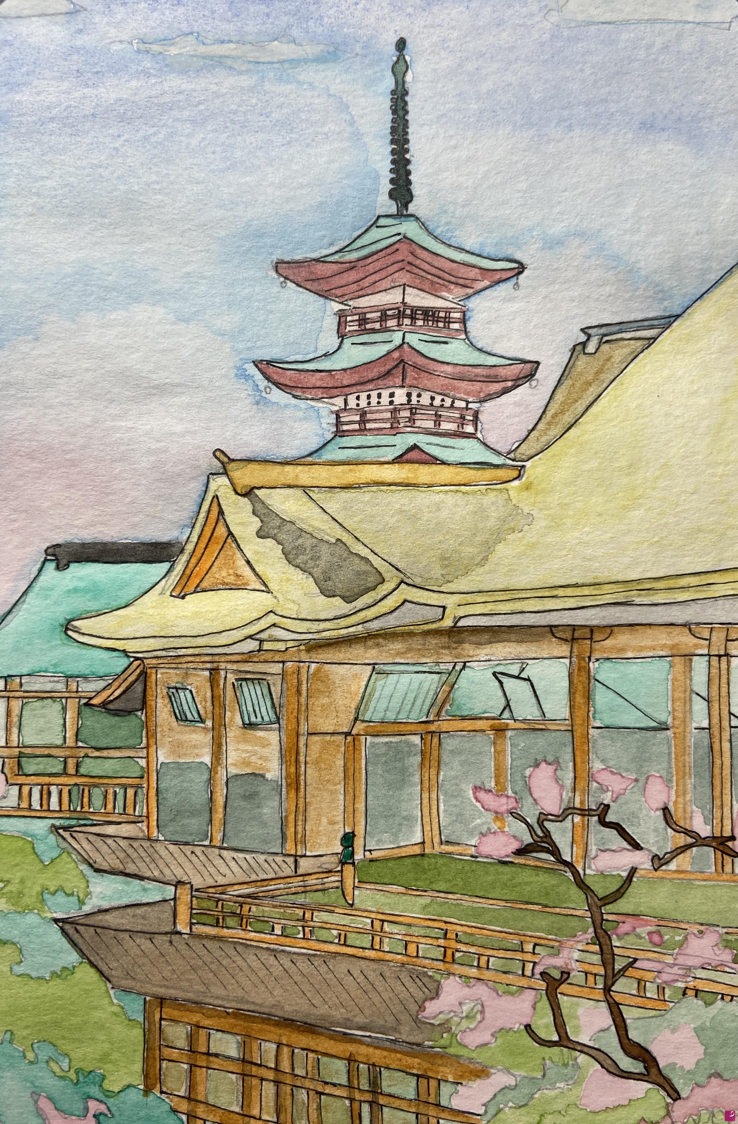 quadri in vendita online - Kiyomizu-dera temple 