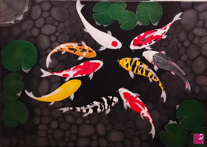 quadri in vendita online - Koi fish - Feng Shui Art