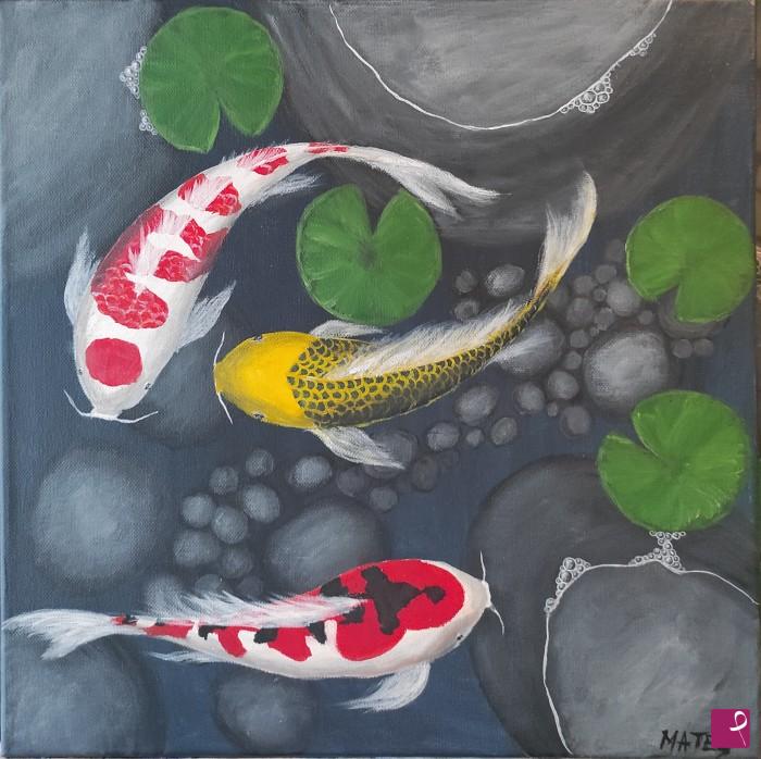 quadri in vendita online - Koi fish - Feng Shui Art