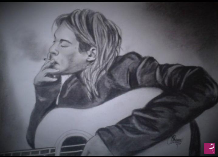 quadri in vendita online - Kurt Cobain