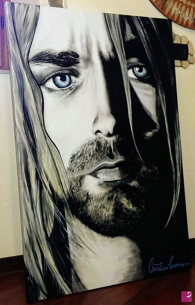 quadri in vendita online - Kurt Cobain