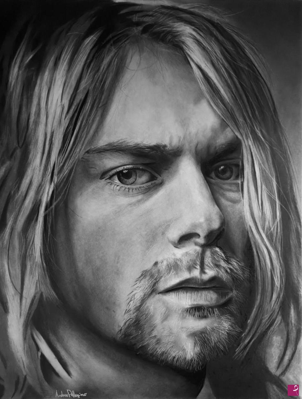 quadri in vendita online - Kurt cobain