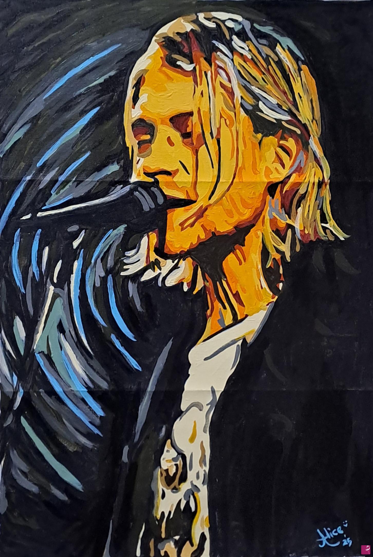 quadri in vendita online - Kurt Cobain