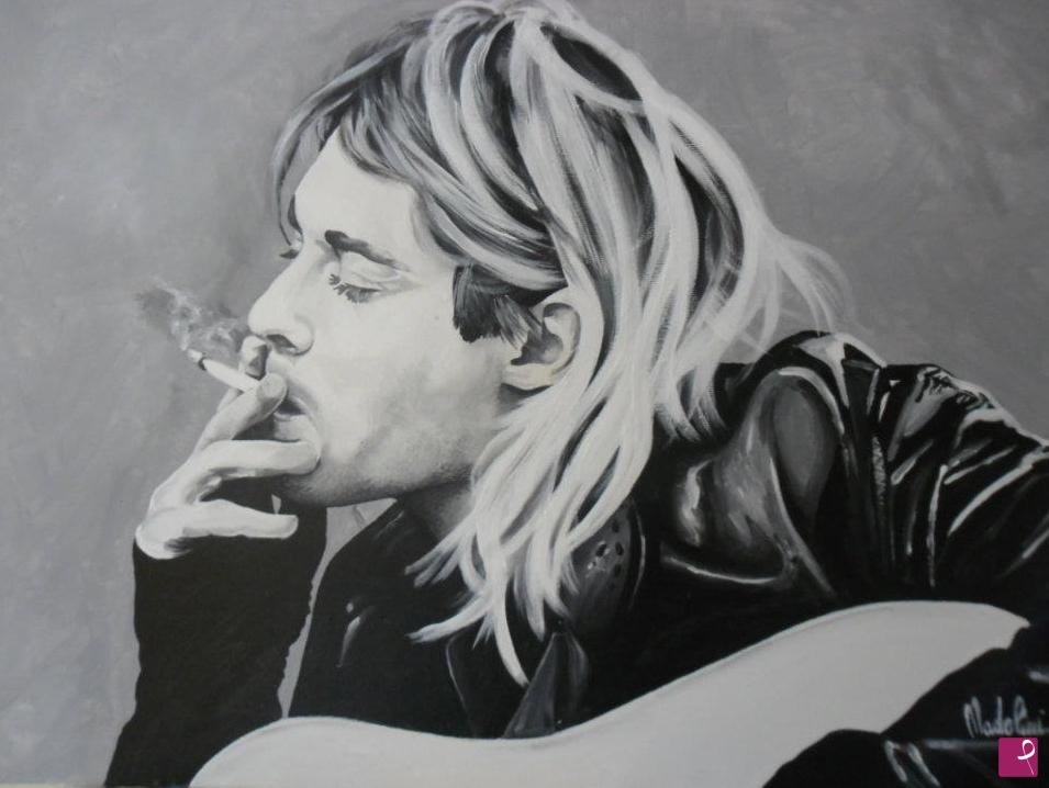 quadri in vendita online - Kurt Cobain
