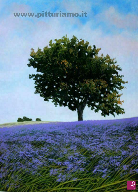 quadri in vendita online - l 'albero solitario