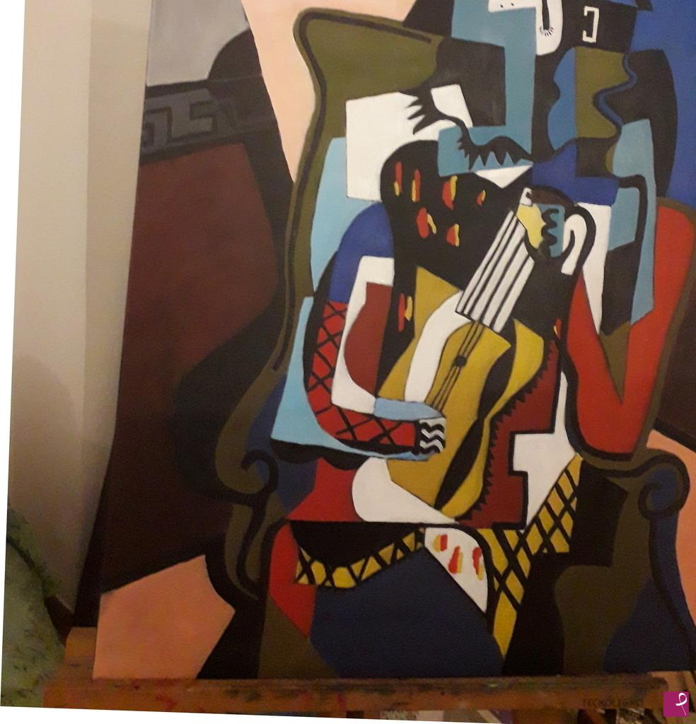 quadri in vendita online - L' Arlecchino musicista 