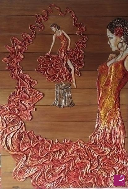 quadri in vendita online - LA ballerina di flamenco