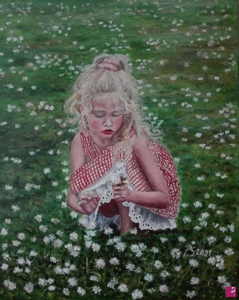 quadri in vendita online - La bambina di maggio