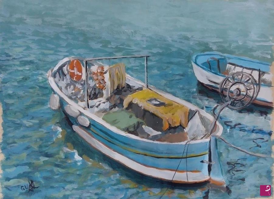 quadri in vendita online - la barca del pescatore
