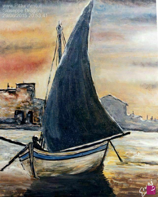 quadri in vendita online - La Barca (Favignana)