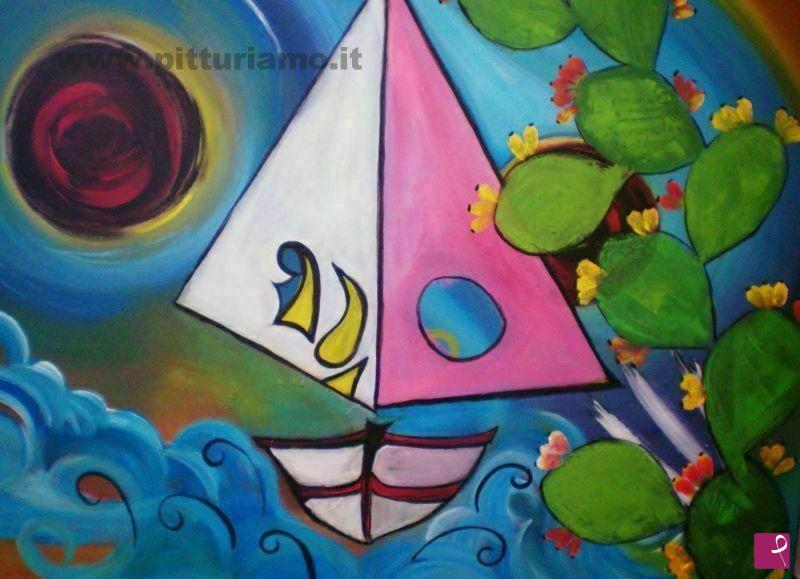 quadri in vendita online - La barca III (estate)