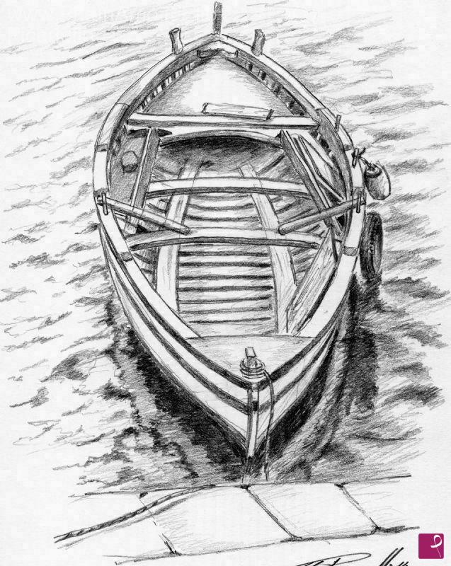 quadri in vendita online - La barca solitaria