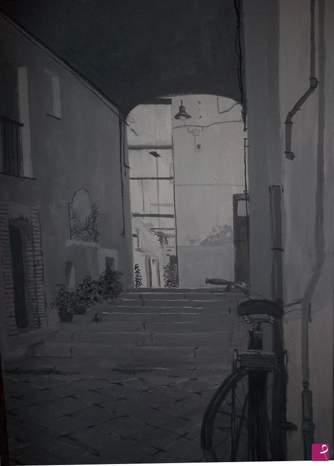 quadri in vendita online - La bicicletta