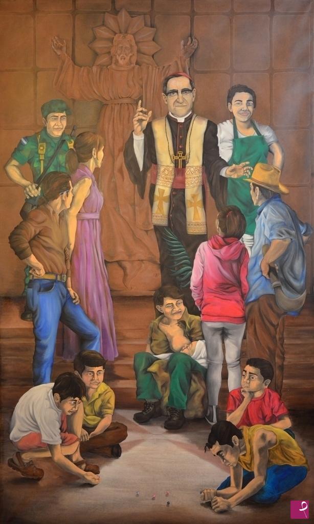 quadri in vendita online - La Bienvenida DeL Beato Martir Mons.Romero de America