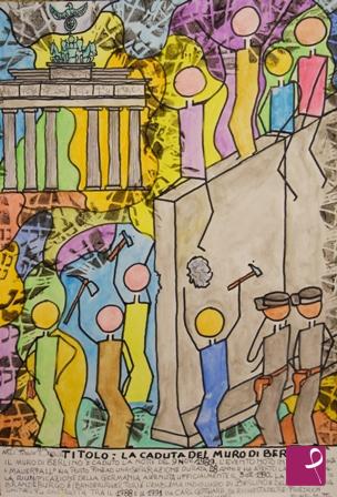quadri in vendita online - La caduta del muro di Berlino.