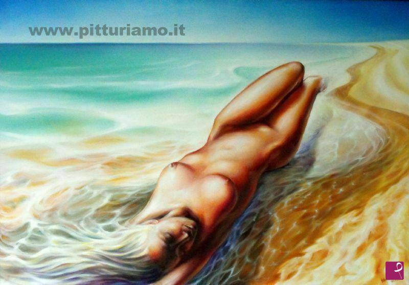 quadri in vendita online - la carezza del mare