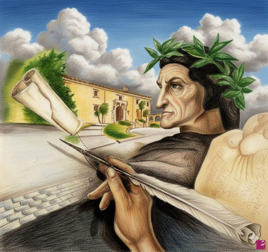 quadri in vendita online - La casa di Dante Alighieri 