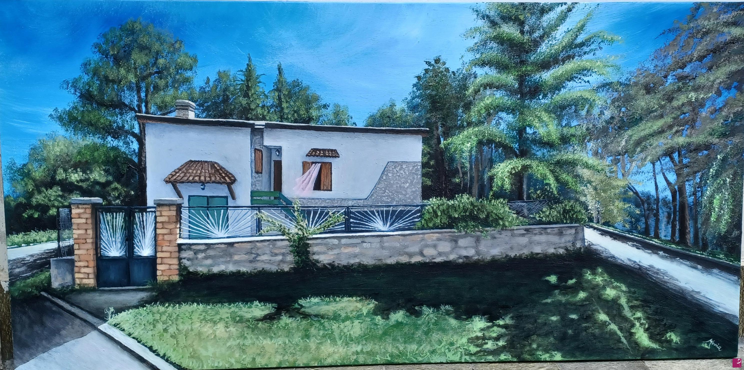quadri in vendita online - La casa in montagna 