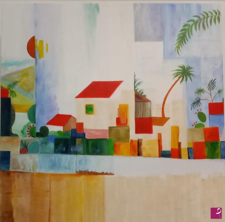 quadri in vendita online - La casa luminosa (August Macke)