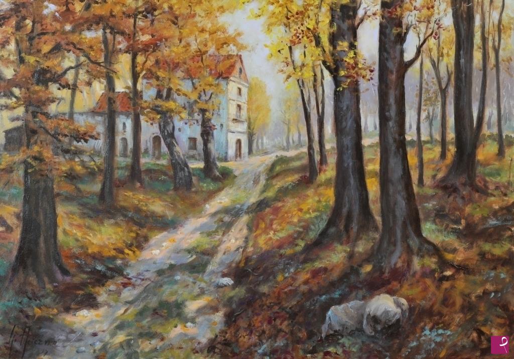 quadri in vendita online - La Casa nel bosco 