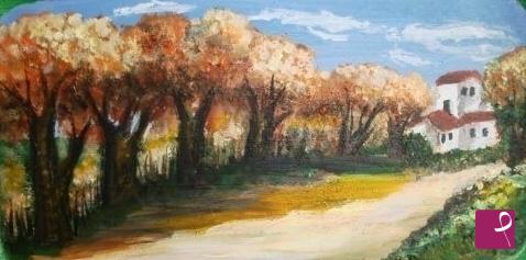 quadri in vendita online - LA CASA NEL BOSCO