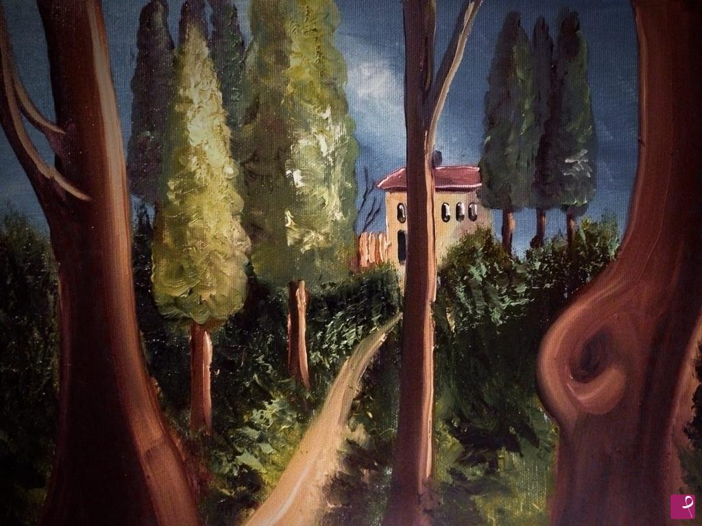 quadri in vendita online - La casa nel bosco (Trieste - 2013)