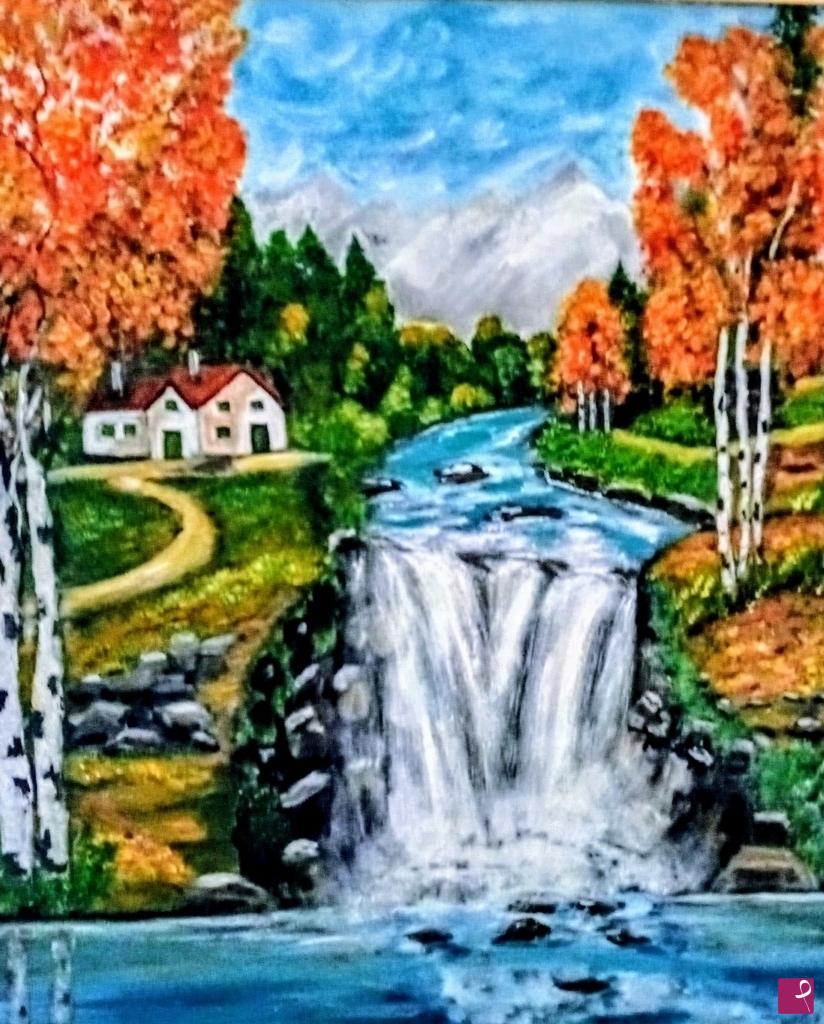 quadri in vendita online - La cascata