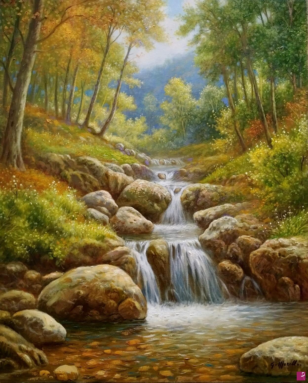 quadri in vendita online - La cascata