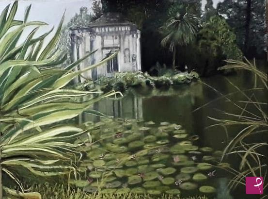 quadri in vendita online - La casina del giardiniere nella Reggia di Caserta