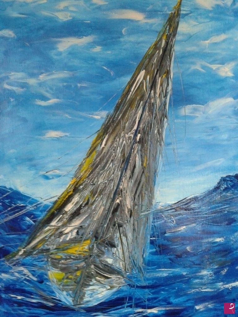 quadri in vendita online - La cavalcata dell'onda