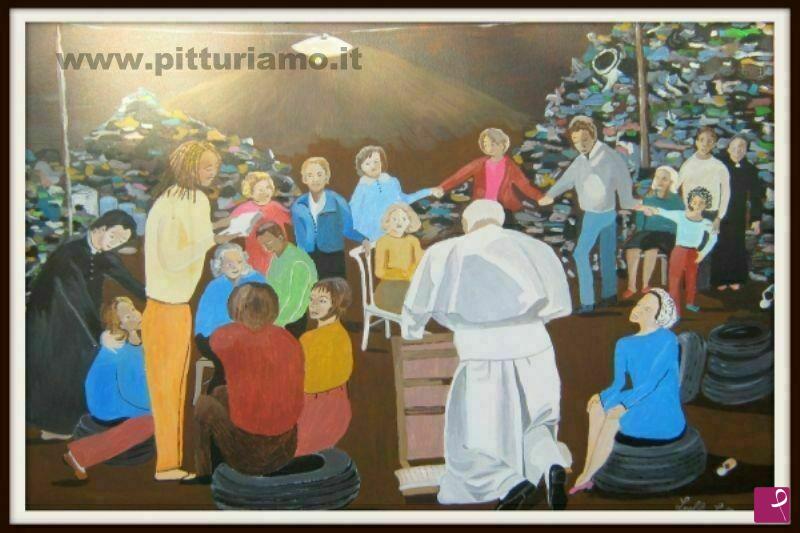 quadri in vendita online - La Chiesa dei poveri