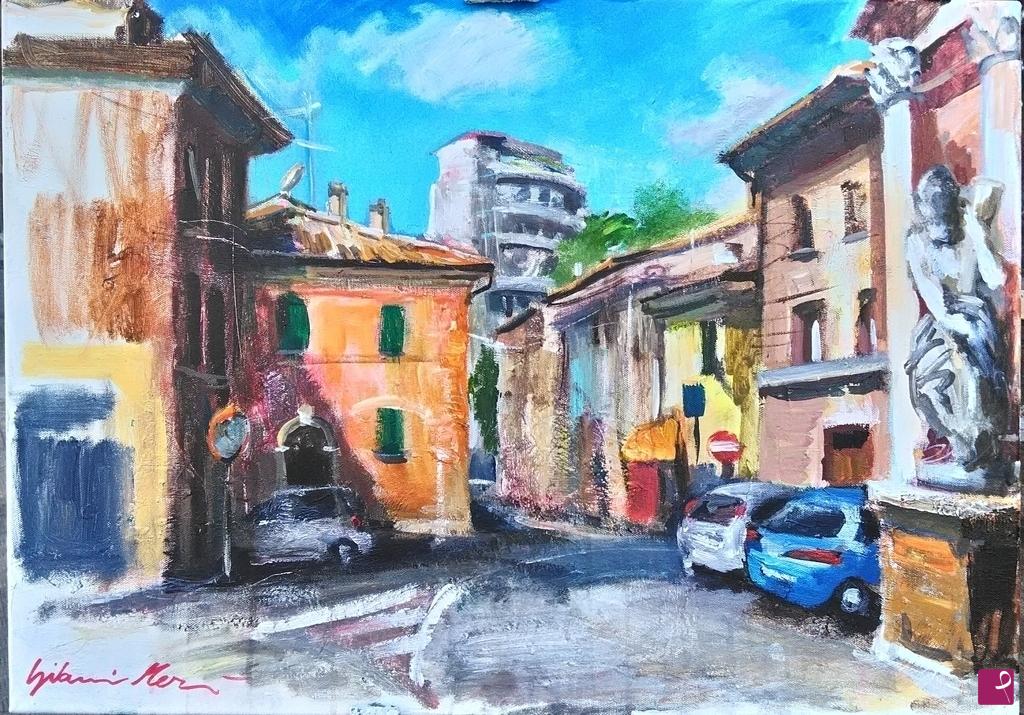 quadri in vendita online - La chiesa del porto