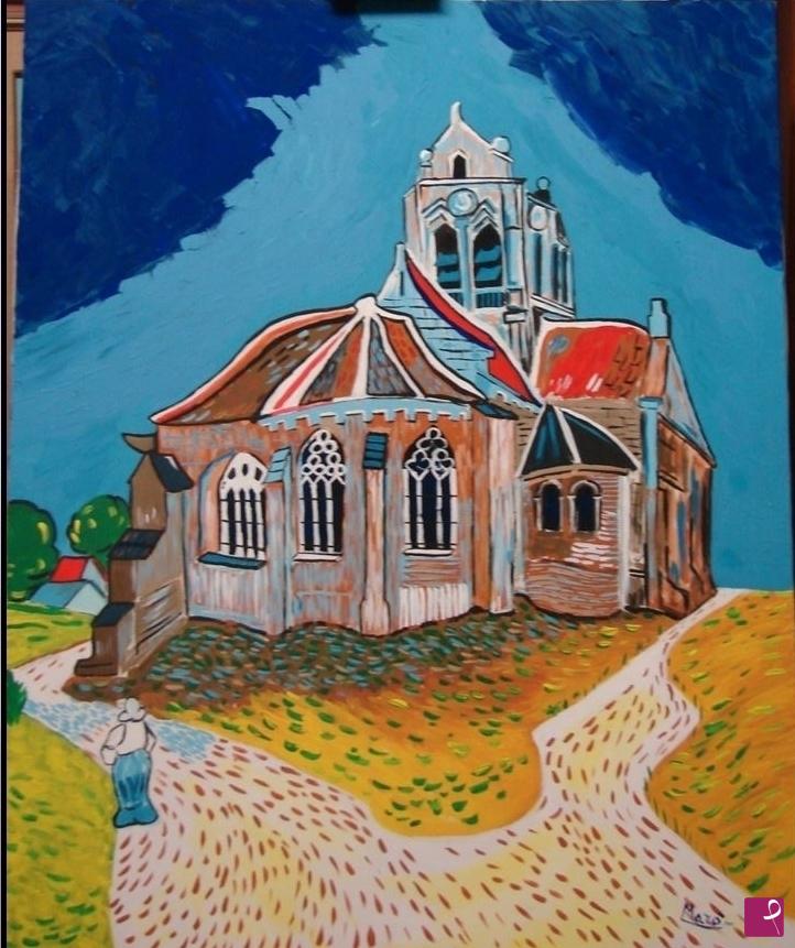 quadri in vendita online - La Chiesa di Auvers