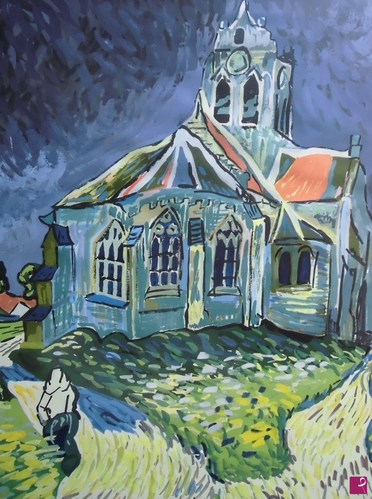 quadri in vendita online - La chiesa di Auvers