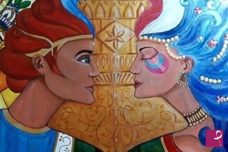 quadri in vendita online - La consapevolezza dell'amore - serie Sherazade