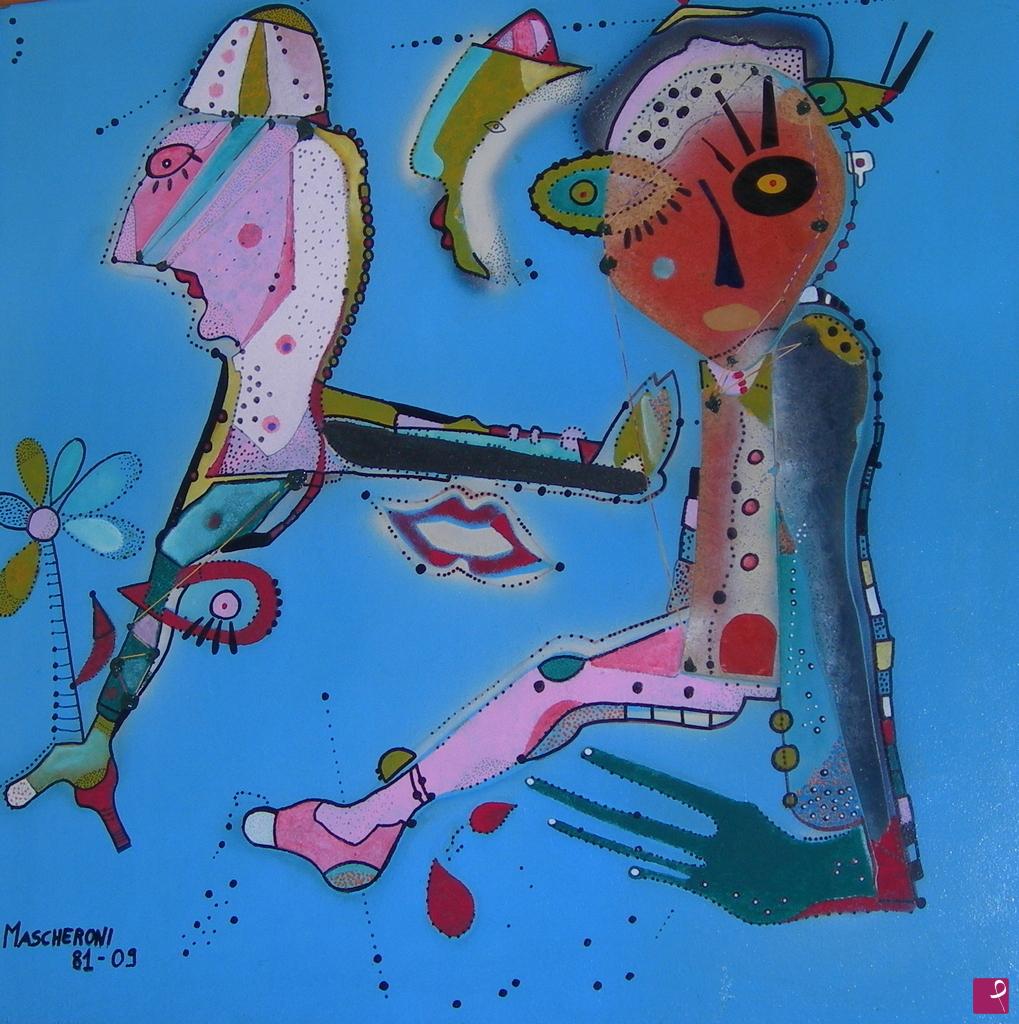 quadri in vendita online - La corsa felice-1981/2009