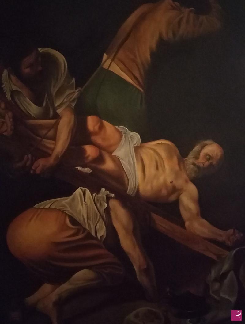 quadri in vendita online - La Crocifissione di Pietro Riproduzione – Caravaggio – 