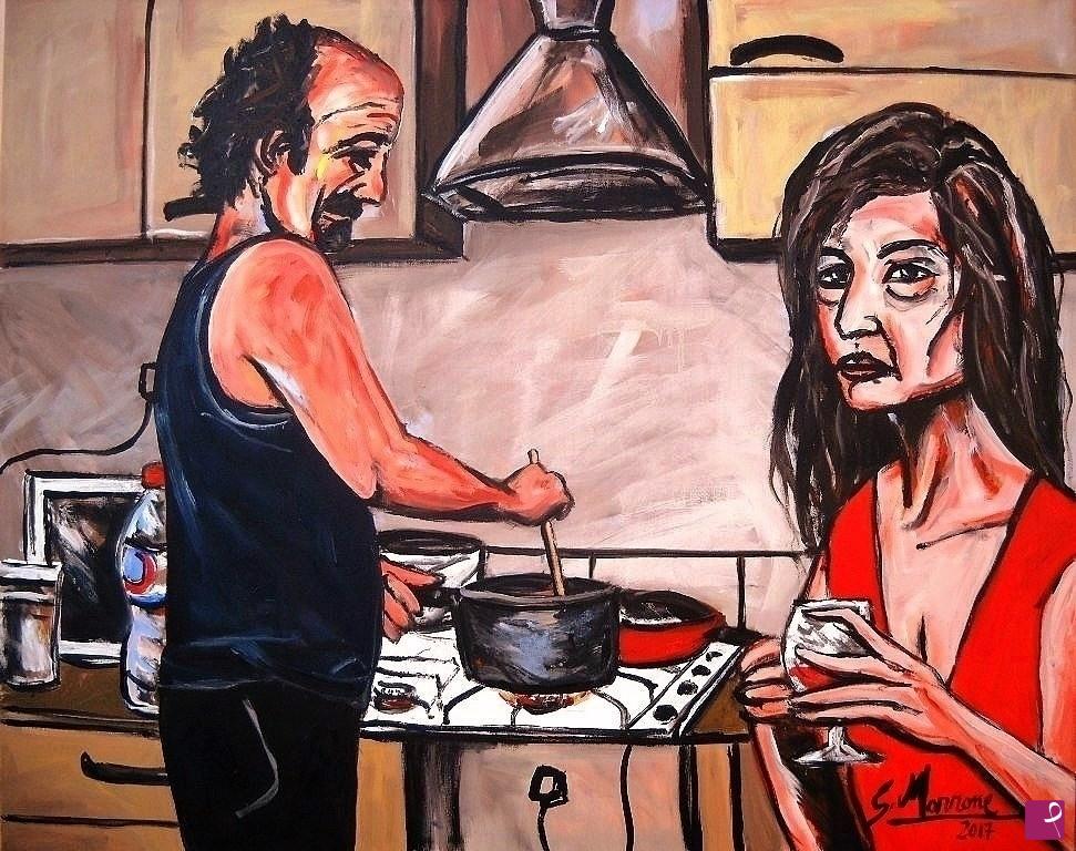 quadri in vendita online - "La cucina"