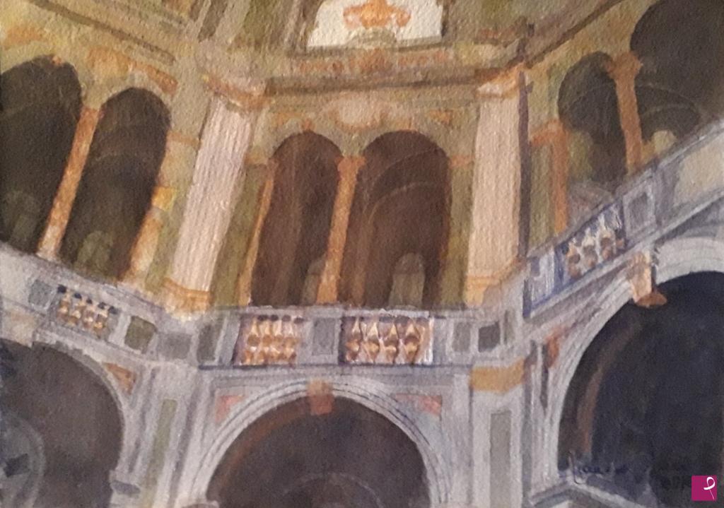 quadri in vendita online - La cupola della chiesa di Sabbioneta.