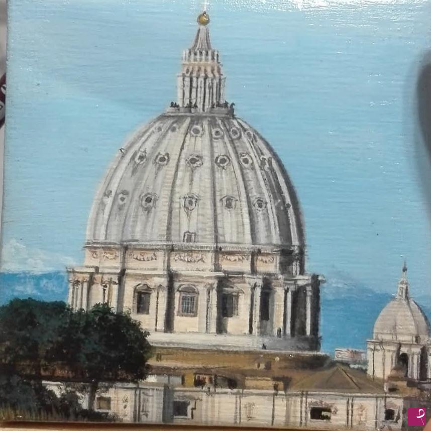 quadri in vendita online - La cupola di San Pietro