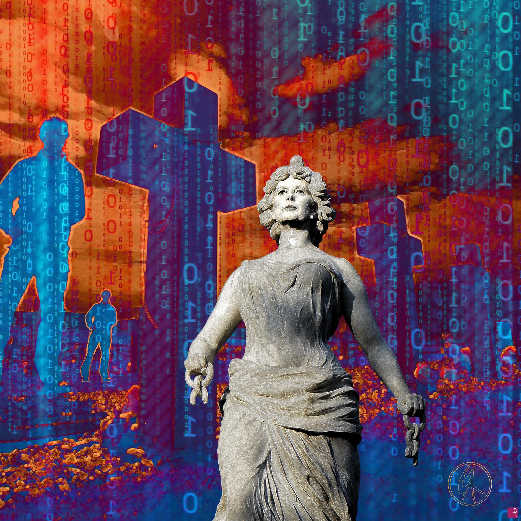 quadri in vendita online - La dama di ferro