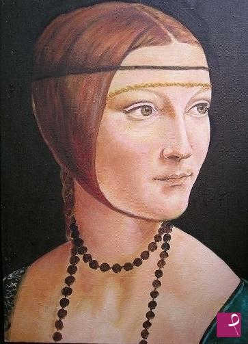 quadri in vendita online - La dama di Leonardo