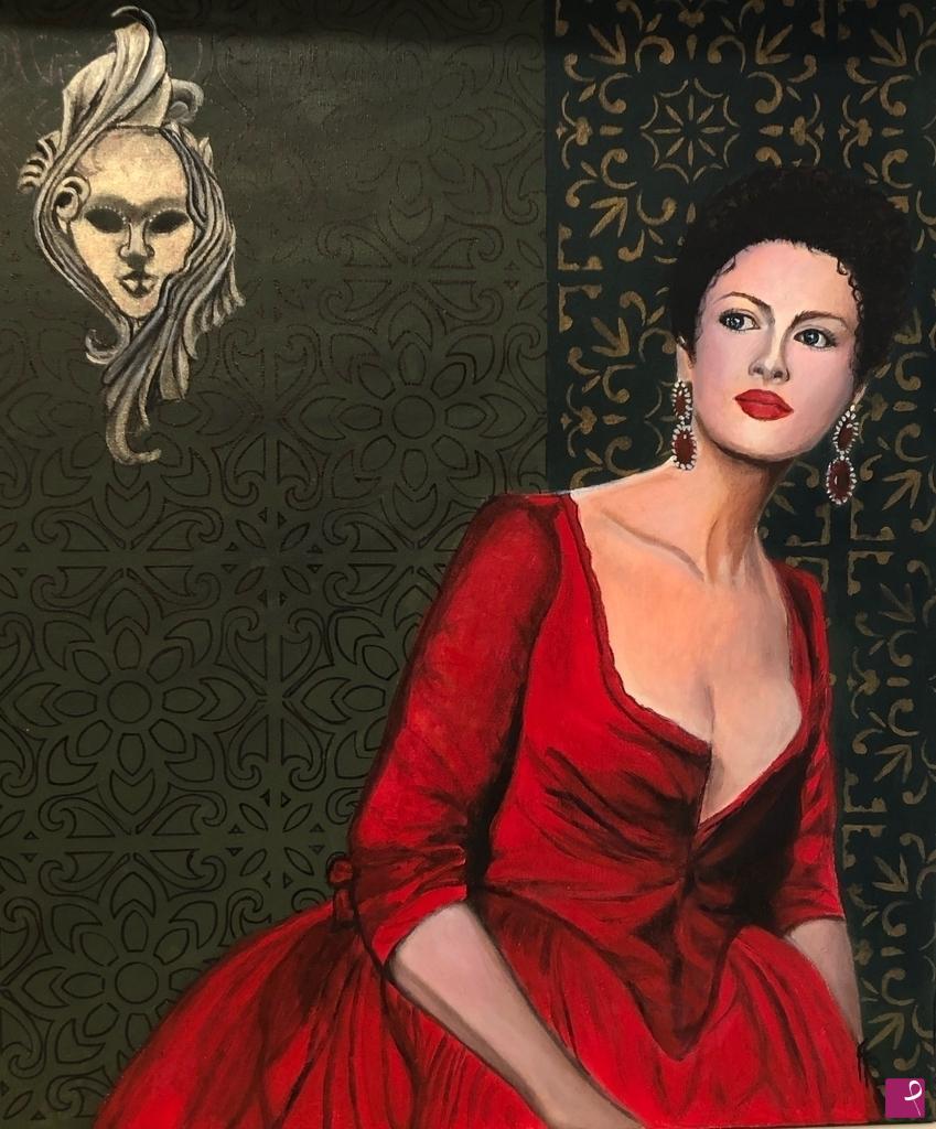 quadri in vendita online - La Dame Blanche