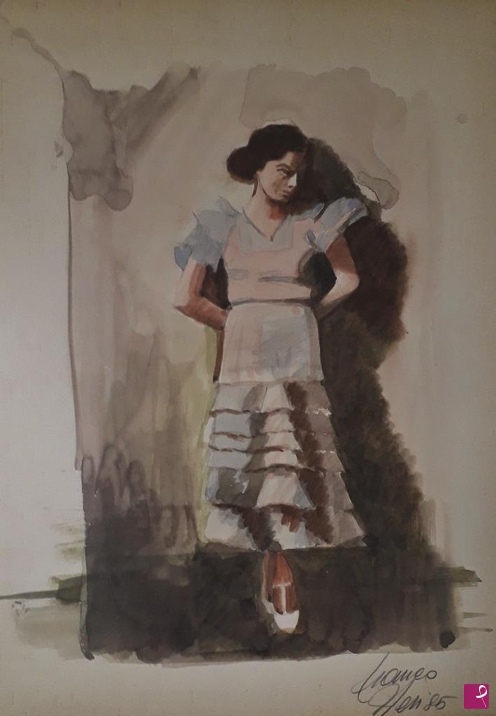 quadri in vendita online - La danzatrice di flamenco.