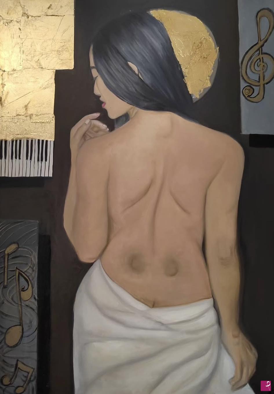 quadri in vendita online - La dea della musica