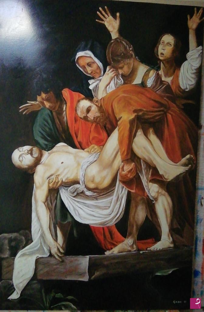 quadri in vendita online - La deposizione di cristo