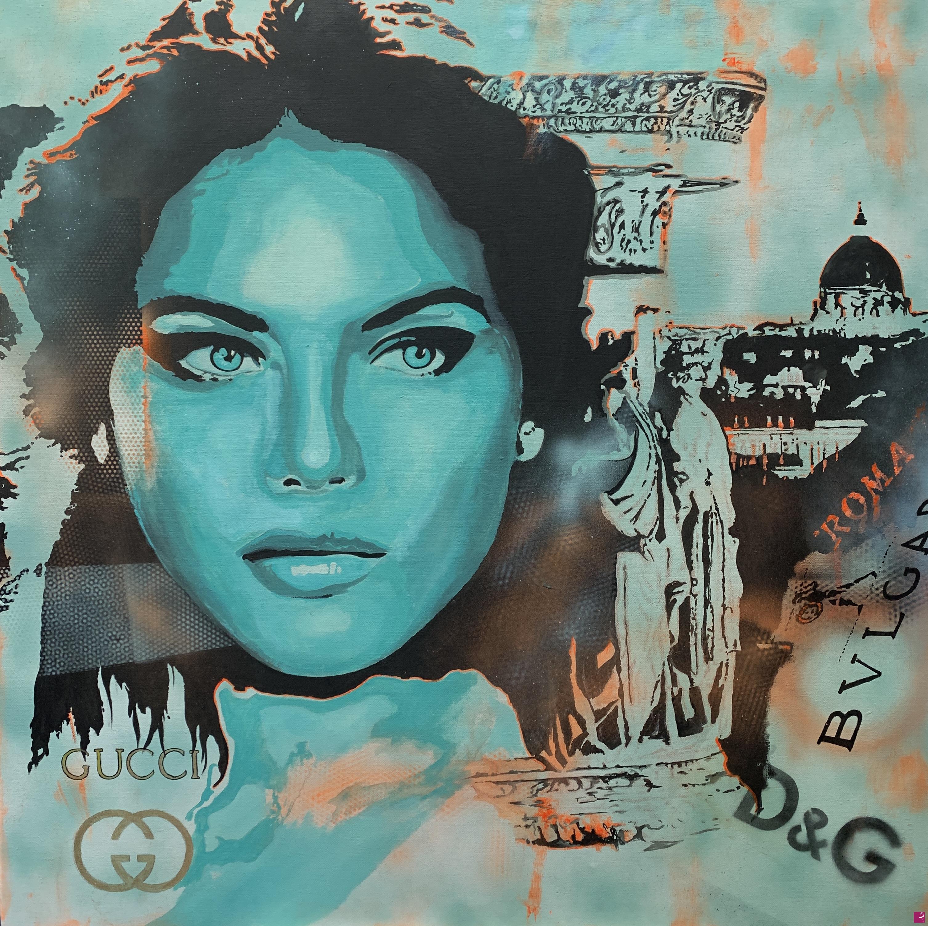 quadri in vendita online - La Diva d’Italia – Ornella Muti in the Light of the Eternal City