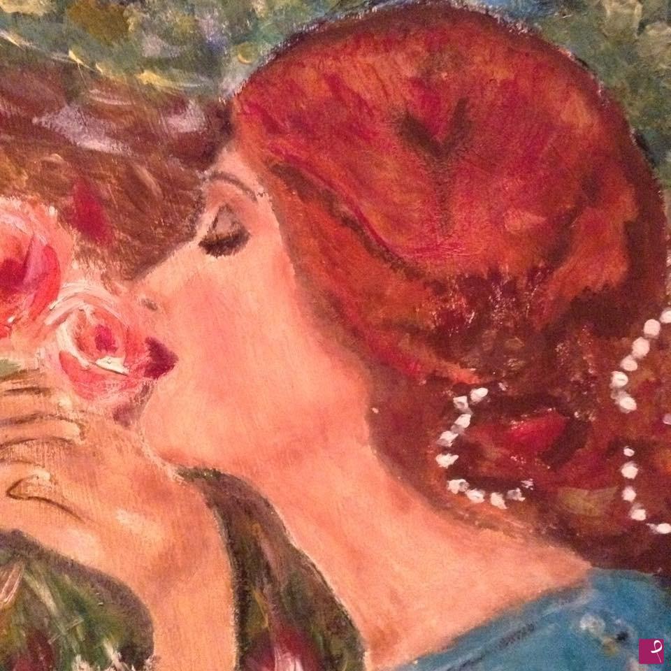 quadri in vendita online - La Donna delle rose