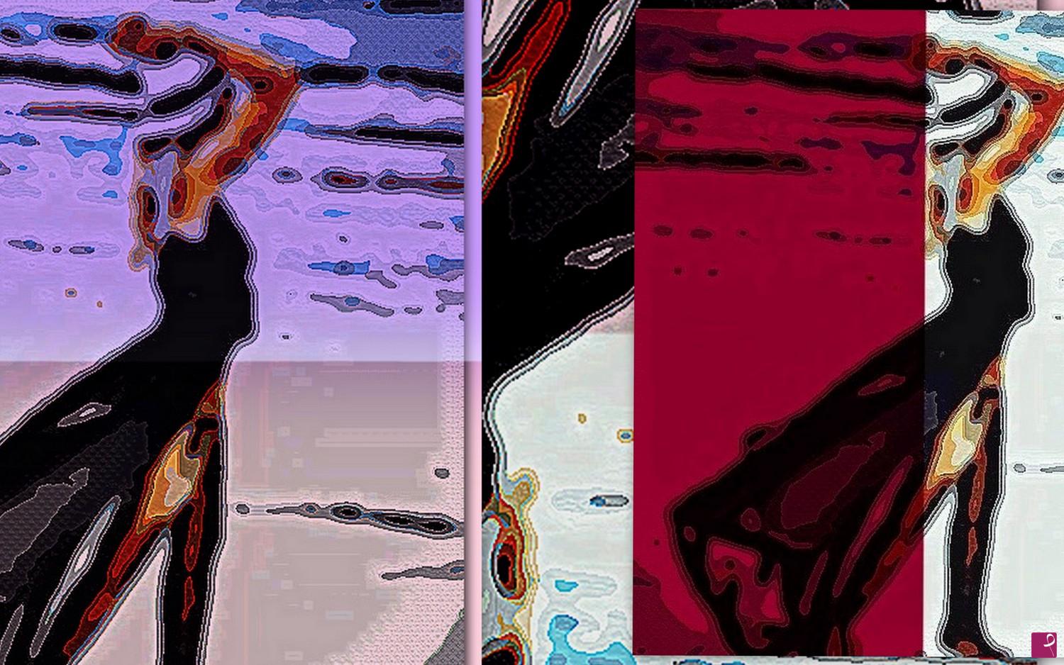 quadri in vendita online -  -LA DONNA E IL MARE-IL MARE VIOLA-